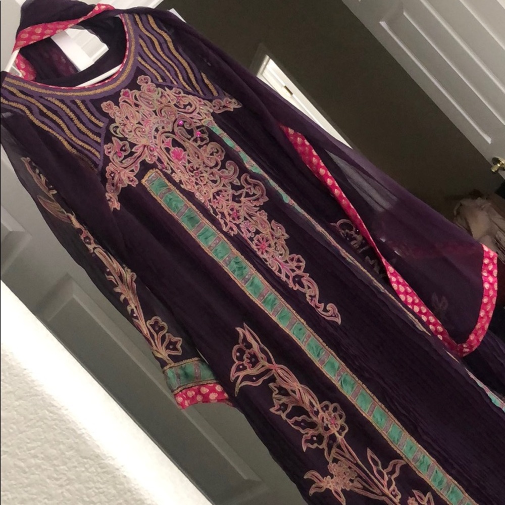 Long dress with dopants and pants.Custom made - Picture 3 of 5